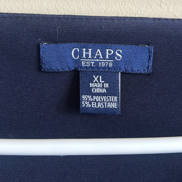 Chaps Blue Dress Size XL - Picture 2 of 5